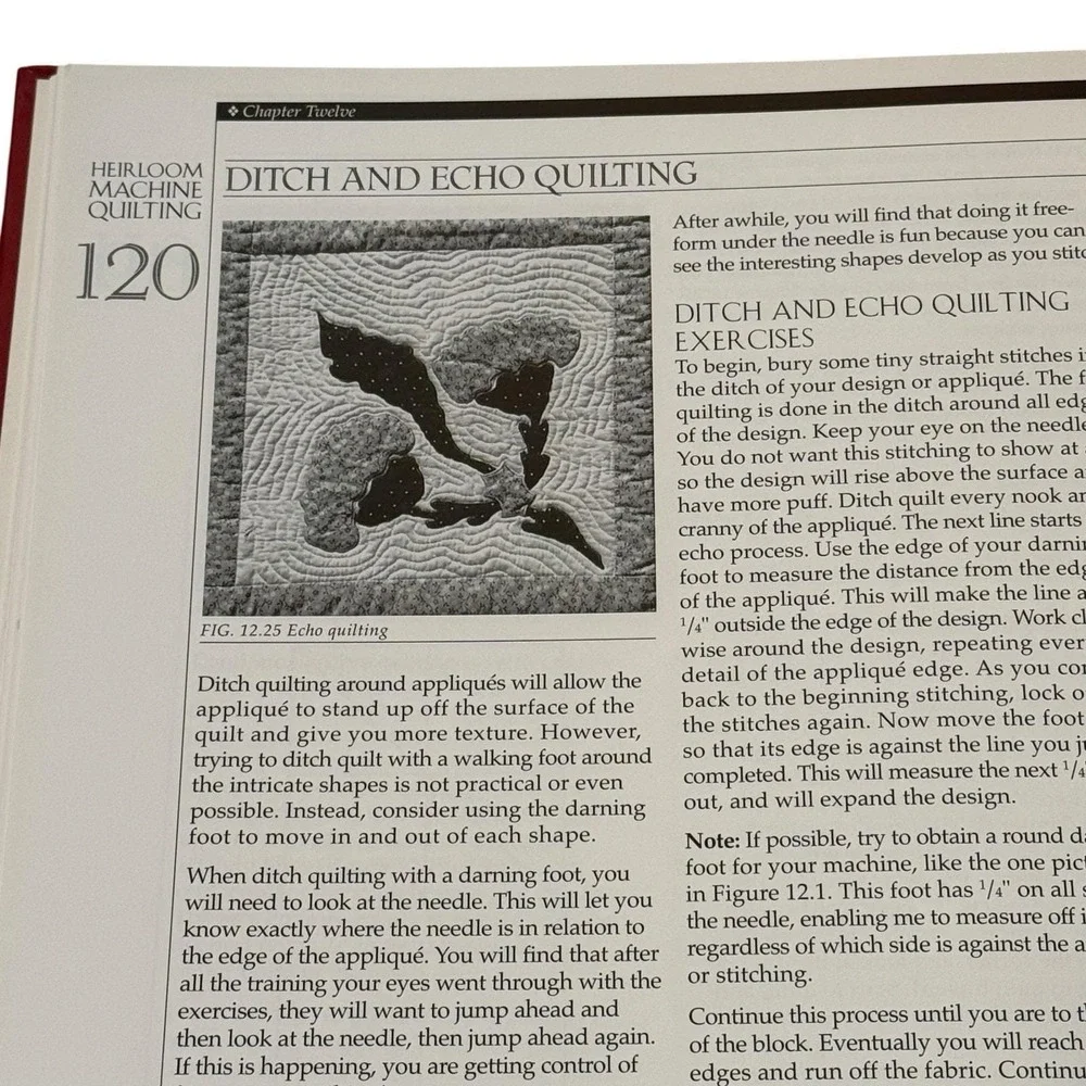Heirloom Machine‎ Quilting Harriet Hargrave Hardcover Revised Expanded Spiral